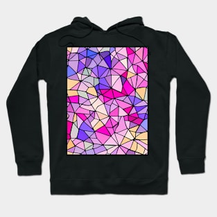 Multicolor Pastel Abstract Art - Stained Glass Hoodie